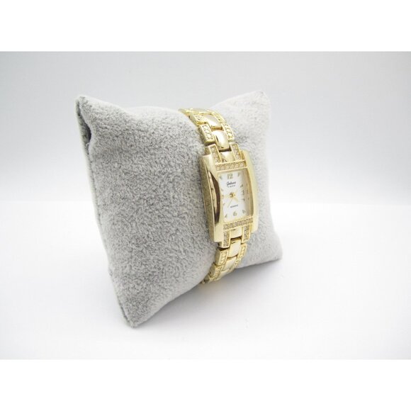 Women Galaxie By Elgin Quartz WR Analog 19mm Tank Watch (H936) "New Battery" - Picture 6 of 10